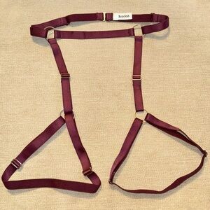 Hopeless Lingerie Plum Purple Garter Belt, Size Medium